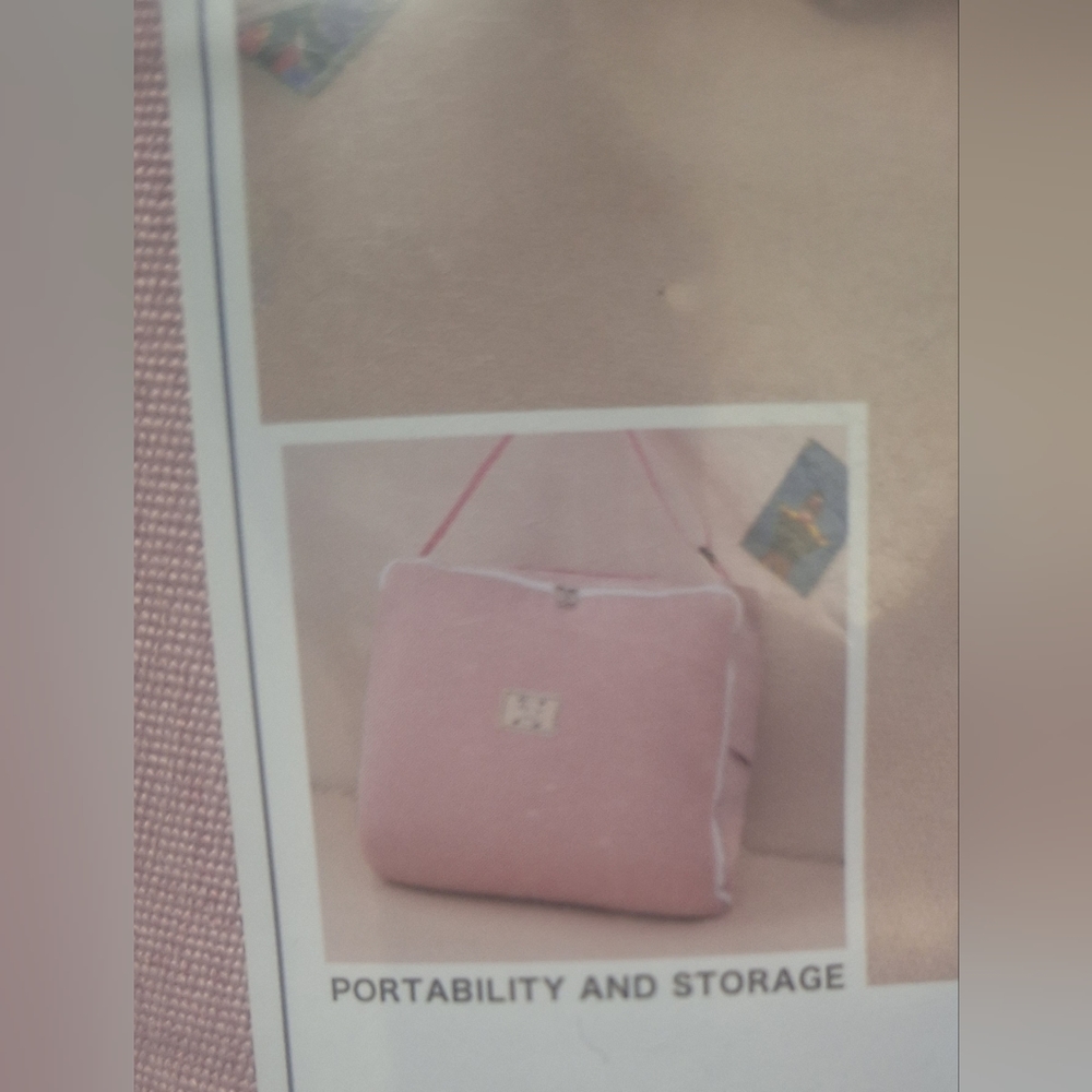 Portable baby lounger- Pink and white- New in sealed package- with carry bag - Picture 3 of 3